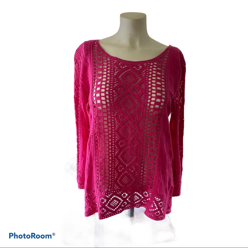 Anthropologie Shavonne Lace top by Blue Tassel size S